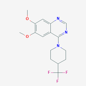 molecular formula C16H18F3N3O2 B6460638 6,7-dimethoxy-4-[4-(trifluoromethyl)piperidin-1-yl]quinazoline CAS No. 2549012-34-0