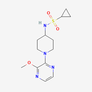 molecular formula C13H20N4O3S B6460662 N-[1-(3-methoxypyrazin-2-yl)piperidin-4-yl]cyclopropanesulfonamide CAS No. 2549013-95-6
