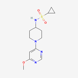 molecular formula C13H20N4O3S B6460668 N-[1-(6-methoxypyrimidin-4-yl)piperidin-4-yl]cyclopropanesulfonamide CAS No. 2549012-46-4