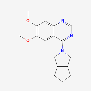 molecular formula C17H21N3O2 B6460731 6,7-dimethoxy-4-{octahydrocyclopenta[c]pyrrol-2-yl}quinazoline CAS No. 2549049-55-8