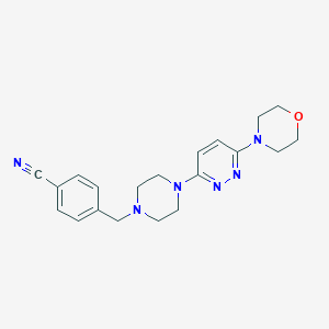 molecular formula C20H24N6O B6460735 4-({4-[6-(morpholin-4-yl)pyridazin-3-yl]piperazin-1-yl}methyl)benzonitrile CAS No. 2549037-43-4