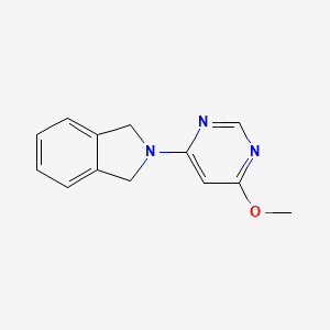 molecular formula C13H13N3O B6460743 2-(6-methoxypyrimidin-4-yl)-2,3-dihydro-1H-isoindole CAS No. 2548975-79-5