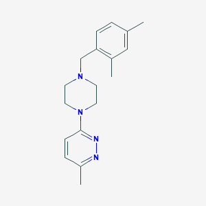molecular formula C18H24N4 B6460755 3-{4-[(2,4-dimethylphenyl)methyl]piperazin-1-yl}-6-methylpyridazine CAS No. 2548993-62-8