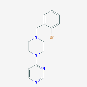 molecular formula C15H17BrN4 B6460761 4-{4-[(2-bromophenyl)methyl]piperazin-1-yl}pyrimidine CAS No. 2549065-05-4