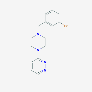 molecular formula C16H19BrN4 B6460814 3-{4-[(3-bromophenyl)methyl]piperazin-1-yl}-6-methylpyridazine CAS No. 2549026-69-7