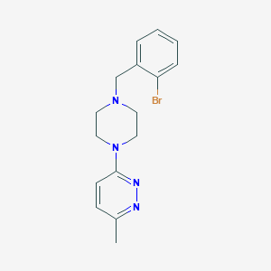 3-{4-[(2-bromophenyl)methyl]piperazin-1-yl}-6-methylpyridazine