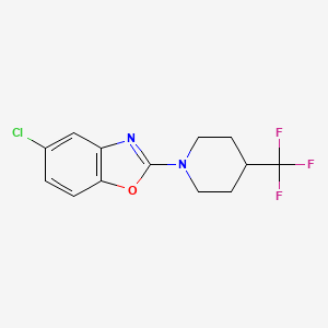5-chloro-2-[4-(trifluoromethyl)piperidin-1-yl]-1,3-benzoxazole