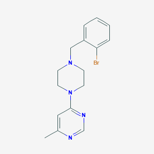 molecular formula C16H19BrN4 B6460879 4-{4-[(2-bromophenyl)methyl]piperazin-1-yl}-6-methylpyrimidine CAS No. 2549039-93-0