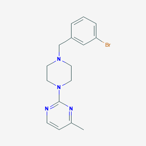 molecular formula C16H19BrN4 B6460884 2-{4-[(3-bromophenyl)methyl]piperazin-1-yl}-4-methylpyrimidine CAS No. 2549051-63-8
