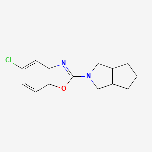 molecular formula C14H15ClN2O B6460886 5-chloro-2-{octahydrocyclopenta[c]pyrrol-2-yl}-1,3-benzoxazole CAS No. 2548995-49-7