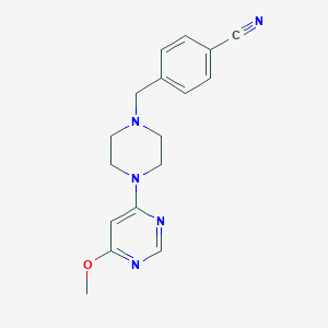 4-{[4-(6-methoxypyrimidin-4-yl)piperazin-1-yl]methyl}benzonitrile