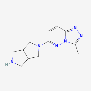 molecular formula C12H16N6 B6460930 3-methyl-6-{octahydropyrrolo[3,4-c]pyrrol-2-yl}-[1,2,4]triazolo[4,3-b]pyridazine CAS No. 2548993-47-9