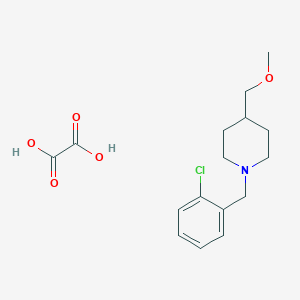 molecular formula C16H22ClNO5 B6460946 1-[(2-chlorophenyl)methyl]-4-(methoxymethyl)piperidine; oxalic acid CAS No. 2549009-79-0