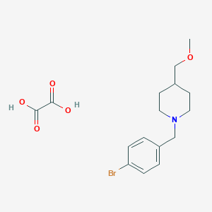 molecular formula C16H22BrNO5 B6460962 1-[(4-bromophenyl)methyl]-4-(methoxymethyl)piperidine; oxalic acid CAS No. 2548986-55-4