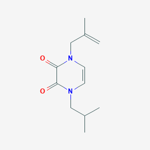 1-(2-methylprop-2-en-1-yl)-4-(2-methylpropyl)-1,2,3,4-tetrahydropyrazine-2,3-dione