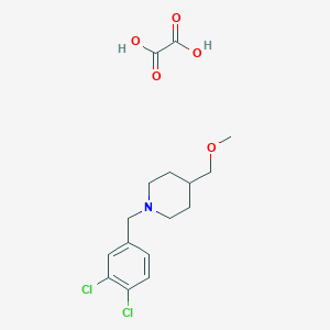 1-[(3,4-dichlorophenyl)methyl]-4-(methoxymethyl)piperidine; oxalic acid