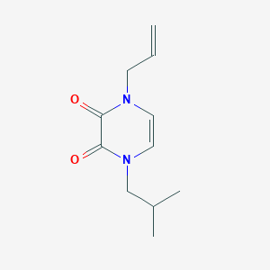 1-(2-methylpropyl)-4-(prop-2-en-1-yl)-1,2,3,4-tetrahydropyrazine-2,3-dione