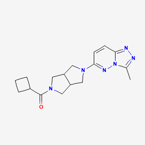 molecular formula C17H22N6O B6461096 2-cyclobutanecarbonyl-5-{3-methyl-[1,2,4]triazolo[4,3-b]pyridazin-6-yl}-octahydropyrrolo[3,4-c]pyrrole CAS No. 2548995-76-0