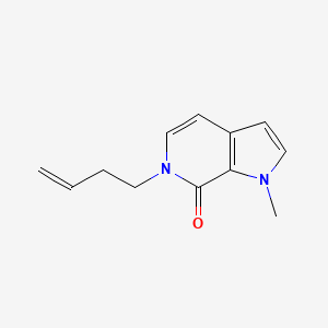 molecular formula C12H14N2O B6461117 6-(but-3-en-1-yl)-1-methyl-1H,6H,7H-pyrrolo[2,3-c]pyridin-7-one CAS No. 2548982-12-1