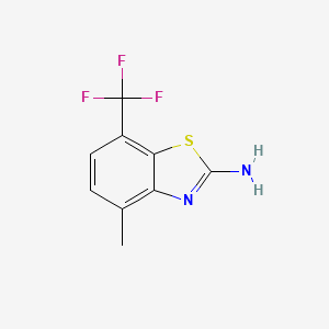 molecular formula C9H7F3N2S B6461143 4-methyl-7-(trifluoromethyl)-1,3-benzothiazol-2-amine CAS No. 2549015-44-1