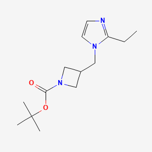 molecular formula C14H23N3O2 B6461175 tert-butyl 3-[(2-ethyl-1H-imidazol-1-yl)methyl]azetidine-1-carboxylate CAS No. 2549015-53-2