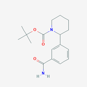 molecular formula C17H24N2O3 B6461289 tert-butyl 2-(3-carbamoylphenyl)piperidine-1-carboxylate CAS No. 2386910-35-4