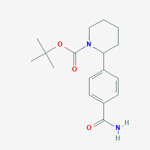 molecular formula C17H24N2O3 B6461295 tert-butyl 2-(4-carbamoylphenyl)piperidine-1-carboxylate CAS No. 2384007-01-4