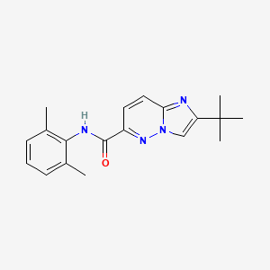 molecular formula C19H22N4O B6461307 2-tert-butyl-N-(2,6-dimethylphenyl)imidazo[1,2-b]pyridazine-6-carboxamide CAS No. 2549051-51-4