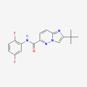 molecular formula C17H16F2N4O B6461344 2-tert-butyl-N-(2,5-difluorophenyl)imidazo[1,2-b]pyridazine-6-carboxamide CAS No. 2548996-70-7