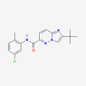 molecular formula C18H19ClN4O B6461429 2-tert-butyl-N-(5-chloro-2-methylphenyl)imidazo[1,2-b]pyridazine-6-carboxamide CAS No. 2549064-98-2