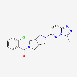 molecular formula C19H19ClN6O B6461444 2-(2-chlorobenzoyl)-5-{3-methyl-[1,2,4]triazolo[4,3-b]pyridazin-6-yl}-octahydropyrrolo[3,4-c]pyrrole CAS No. 2549018-29-1