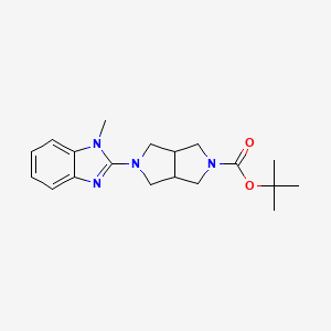 molecular formula C19H26N4O2 B6461448 tert-butyl 5-(1-methyl-1H-1,3-benzodiazol-2-yl)-octahydropyrrolo[3,4-c]pyrrole-2-carboxylate CAS No. 2549034-88-8