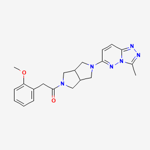molecular formula C21H24N6O2 B6461523 2-(2-methoxyphenyl)-1-(5-{3-methyl-[1,2,4]triazolo[4,3-b]pyridazin-6-yl}-octahydropyrrolo[3,4-c]pyrrol-2-yl)ethan-1-one CAS No. 2549038-54-0