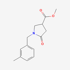 molecular formula C14H17NO3 B6461529 methyl 1-[(3-methylphenyl)methyl]-5-oxopyrrolidine-3-carboxylate CAS No. 2549013-12-7