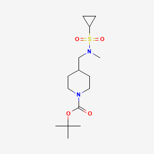 molecular formula C15H28N2O4S B6461680 tert-butyl 4-[(N-methylcyclopropanesulfonamido)methyl]piperidine-1-carboxylate CAS No. 2549005-89-0