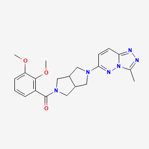 molecular formula C21H24N6O3 B6461696 2-(2,3-dimethoxybenzoyl)-5-{3-methyl-[1,2,4]triazolo[4,3-b]pyridazin-6-yl}-octahydropyrrolo[3,4-c]pyrrole CAS No. 2548988-62-9