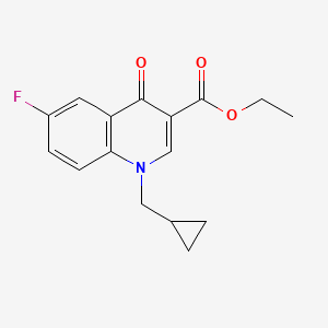 molecular formula C16H16FNO3 B6461708 ethyl 1-(cyclopropylmethyl)-6-fluoro-4-oxo-1,4-dihydroquinoline-3-carboxylate CAS No. 2549055-61-8