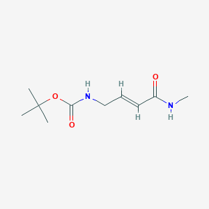 molecular formula C10H18N2O3 B6461841 tert-butyl N-[(2E)-3-(methylcarbamoyl)prop-2-en-1-yl]carbamate CAS No. 2549133-05-1