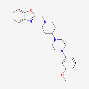 2-({4-[4-(3-methoxyphenyl)piperazin-1-yl]piperidin-1-yl}methyl)-1,3-benzoxazole