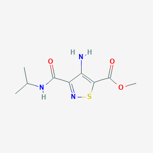 molecular formula C9H13N3O3S B6461868 methyl 4-amino-3-[(propan-2-yl)carbamoyl]-1,2-thiazole-5-carboxylate CAS No. 2549023-61-0