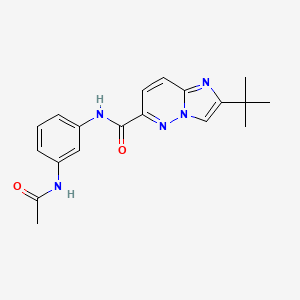 2-tert-butyl-N-(3-acetamidophenyl)imidazo[1,2-b]pyridazine-6-carboxamide