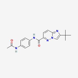 molecular formula C19H21N5O2 B6461880 2-tert-butyl-N-(4-acetamidophenyl)imidazo[1,2-b]pyridazine-6-carboxamide CAS No. 2549001-99-0