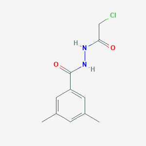 molecular formula C11H13ClN2O2 B6461911 N'-(2-chloroacetyl)-3,5-dimethylbenzohydrazide CAS No. 497182-08-8