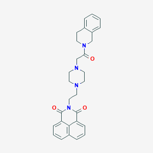 molecular formula C29H30N4O3 B6462049 3-(2-{4-[2-oxo-2-(1,2,3,4-tetrahydroisoquinolin-2-yl)ethyl]piperazin-1-yl}ethyl)-3-azatricyclo[7.3.1.0^{5,13}]trideca-1(13),5,7,9,11-pentaene-2,4-dione CAS No. 2549063-07-0