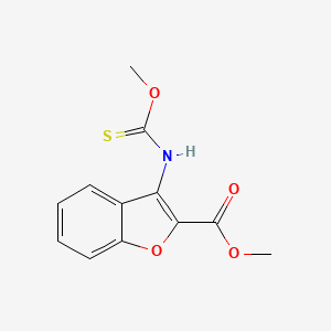 molecular formula C12H11NO4S B6462058 methyl 3-[(methoxymethanethioyl)amino]-1-benzofuran-2-carboxylate CAS No. 2549026-36-8