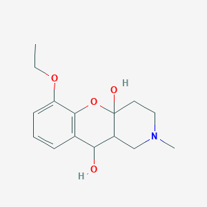 molecular formula C15H21NO4 B6462080 14-ethoxy-6-methyl-2-oxa-6-azatricyclo[8.4.0.0^{3,8}]tetradeca-1(14),10,12-triene-3,9-diol CAS No. 2549010-52-6
