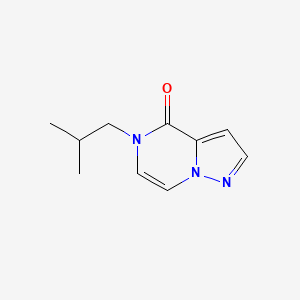 molecular formula C10H13N3O B6462172 5-(2-methylpropyl)-4H,5H-pyrazolo[1,5-a]pyrazin-4-one CAS No. 2326826-19-9