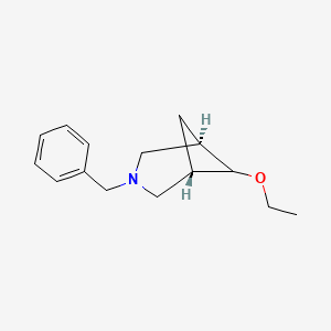 molecular formula C15H21NO B6462192 (1R,5S,6r)-3-benzyl-6-ethoxy-3-azabicyclo[3.1.1]heptane CAS No. 2749380-77-4