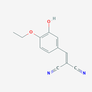 molecular formula C12H10N2O2 B6462324 2-[(4-ethoxy-3-hydroxyphenyl)methylidene]propanedinitrile CAS No. 2549062-99-7