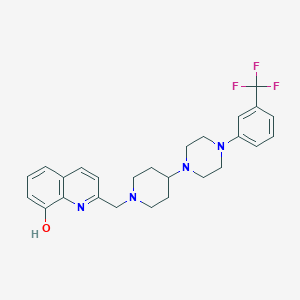 2-[(4-{4-[3-(trifluoromethyl)phenyl]piperazin-1-yl}piperidin-1-yl)methyl]quinolin-8-ol